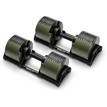N OBELL 2-32Kg Dumbbells x2 - Green/Black