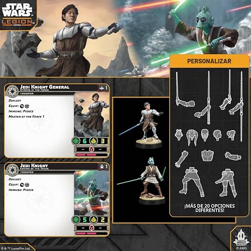 Asmodee - Star Wars™: Legion - AMG - Jedi General and Knight - 7
