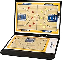 Keweis Basketball Coaching Board - Magnetic Dry Erase Tactical Clipboard Kit, Full & Half Court, Markers & Zipper Bag