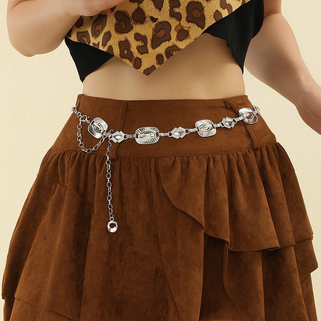 Abien Gold Waist Chain Body Chain Metal Chain Belt Boho Belly Chain for Women