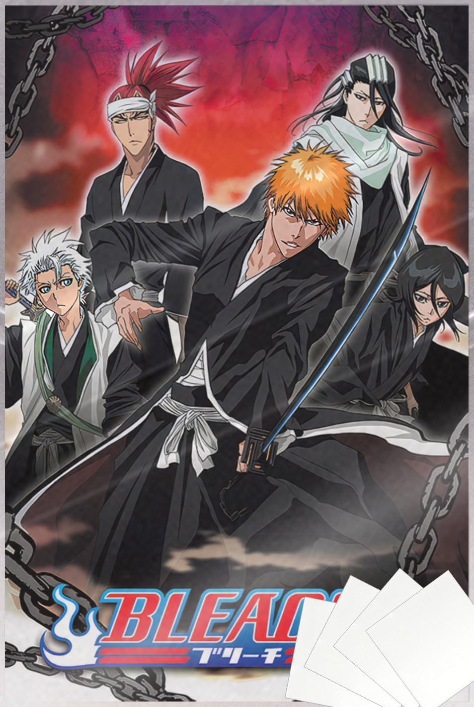 POSTER STOP ONLINE Bleach - Manga Anime TV Show Poster Print (Group - Chained) (Size: 24" x 36") (Laminated Poster & Strips)