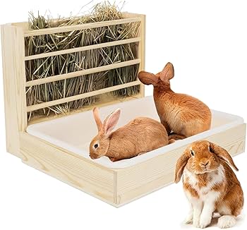 Amazon | HARUMAKI 牧草フィーダー うさぎ 草入れ 干し草 ラック