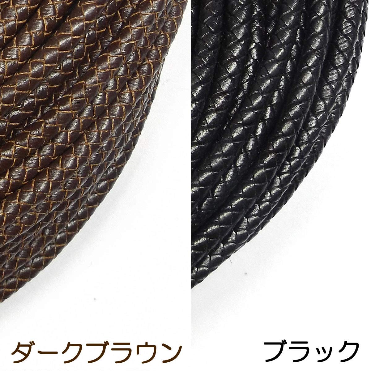Amazon.co.jp: 牛革 編み紐 6mm 六つ編み 丸紐 レザーコード 1m単位 革