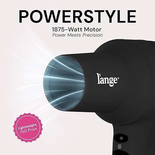 Miniatura 4 de L'ANGE HAIR PowerStyle Turbo - Secador de pelo iónico  Secador profesional de 1875 vatios con difusor y concentrador  Múltiples ajustes de calor y