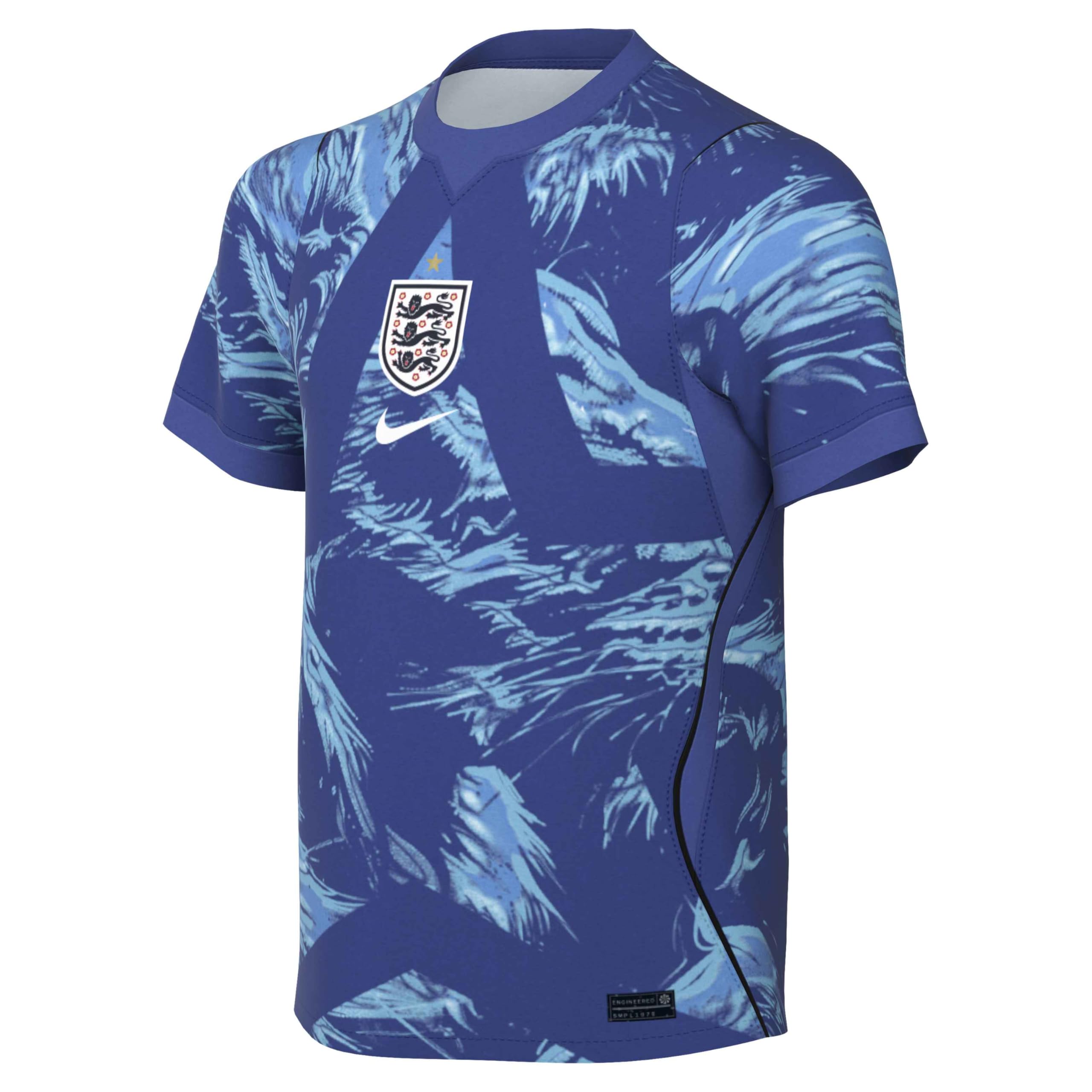 Nike England 2026 Stadion Goalkeeper Nike Dri-Fit Kurzärmliges Replika-fußballtrikot für Ältere Kinder Replica Maglia da Calcio Unisex - Bambini e Ragazzi