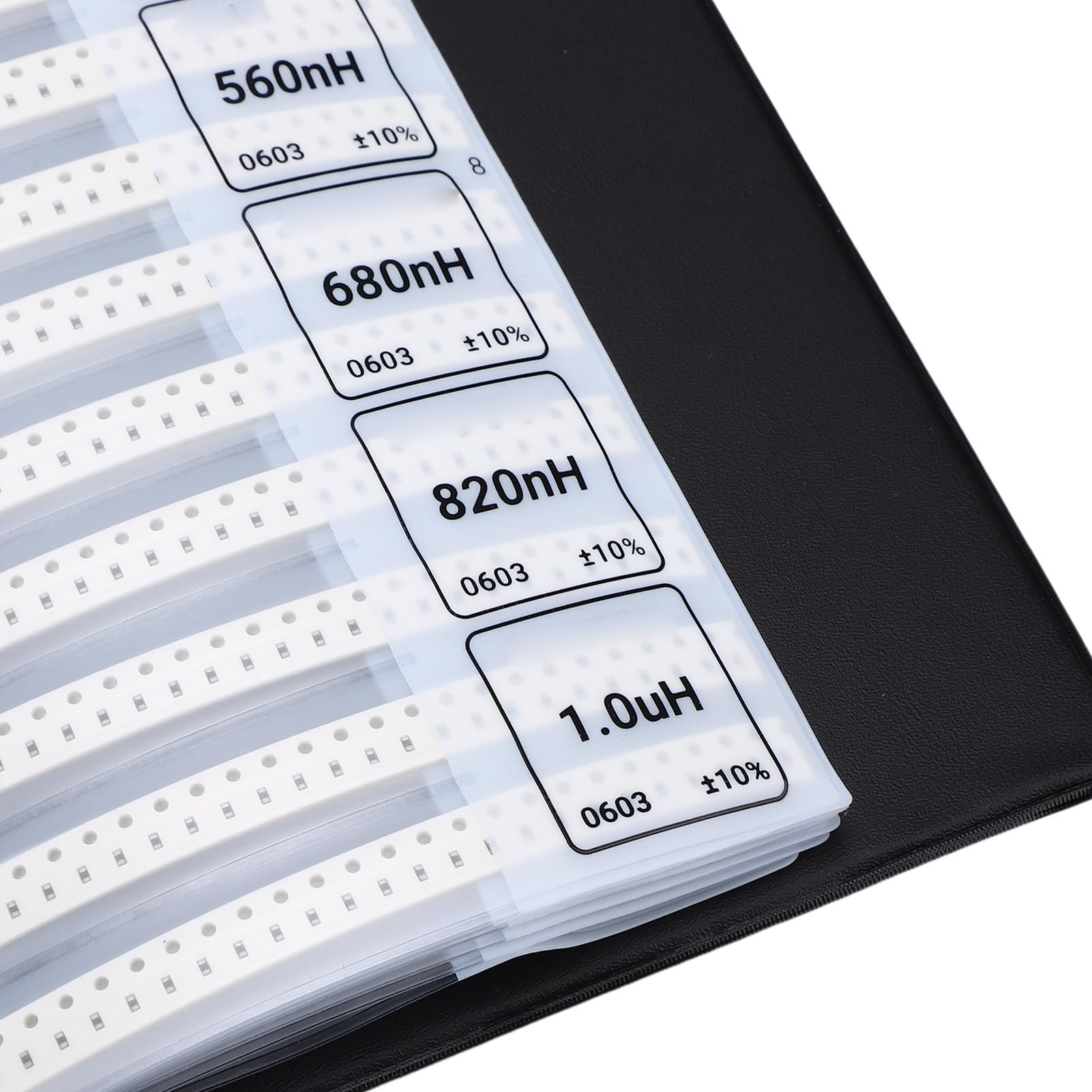 LICAEVEY 0603 Libro de Muestra de Inductor, 64 Valores 50pcs Cada, Kit de Surtido de Inductor SMD de Multicapa para Experimentos de Reparación de Circuitos de Compra de Circuito