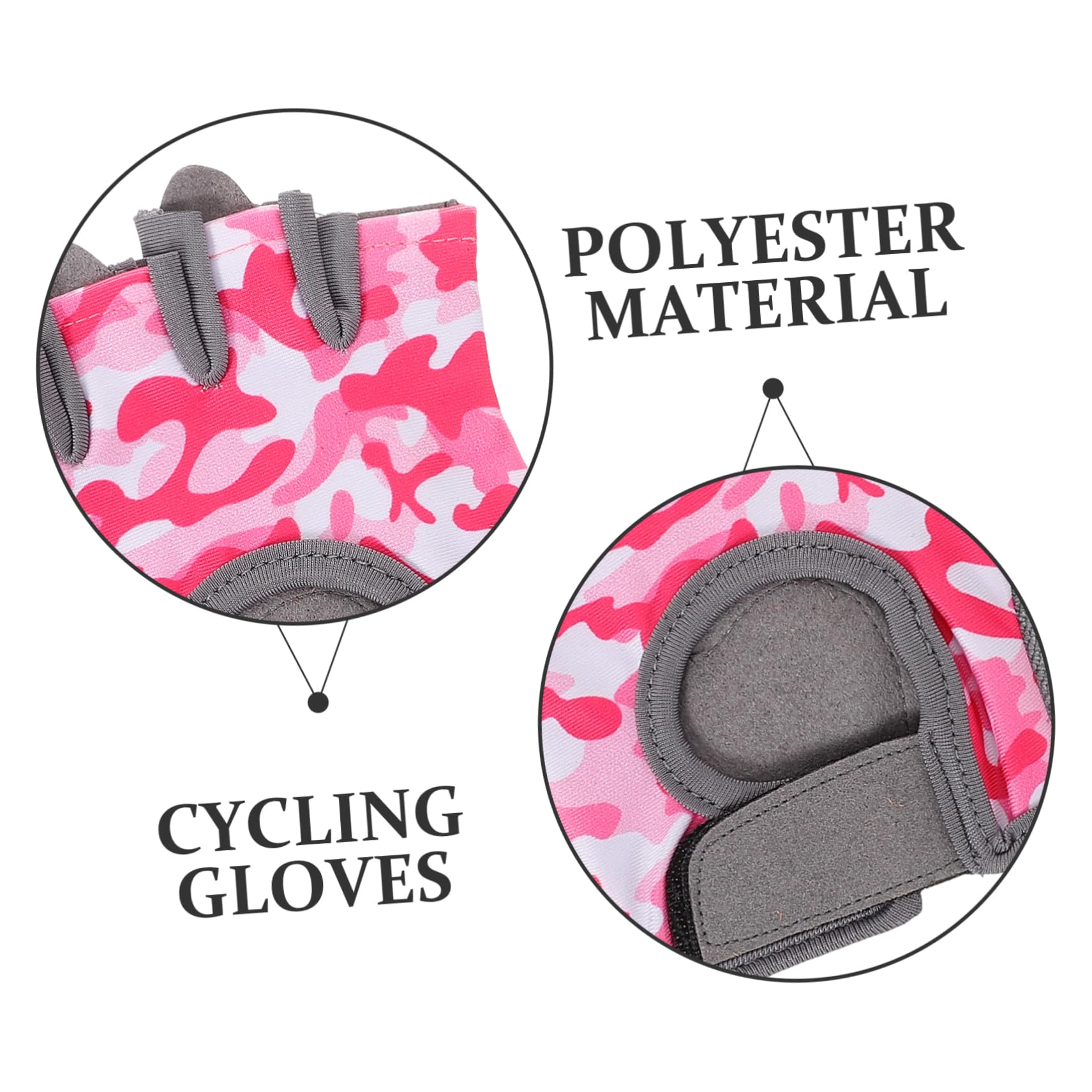 Toddmomy Guantes de Ciclismo para niños Guantes niño para niños Accesorios de Pesca de Gimnasio cómodos de Pesca Deportivos para Nylon