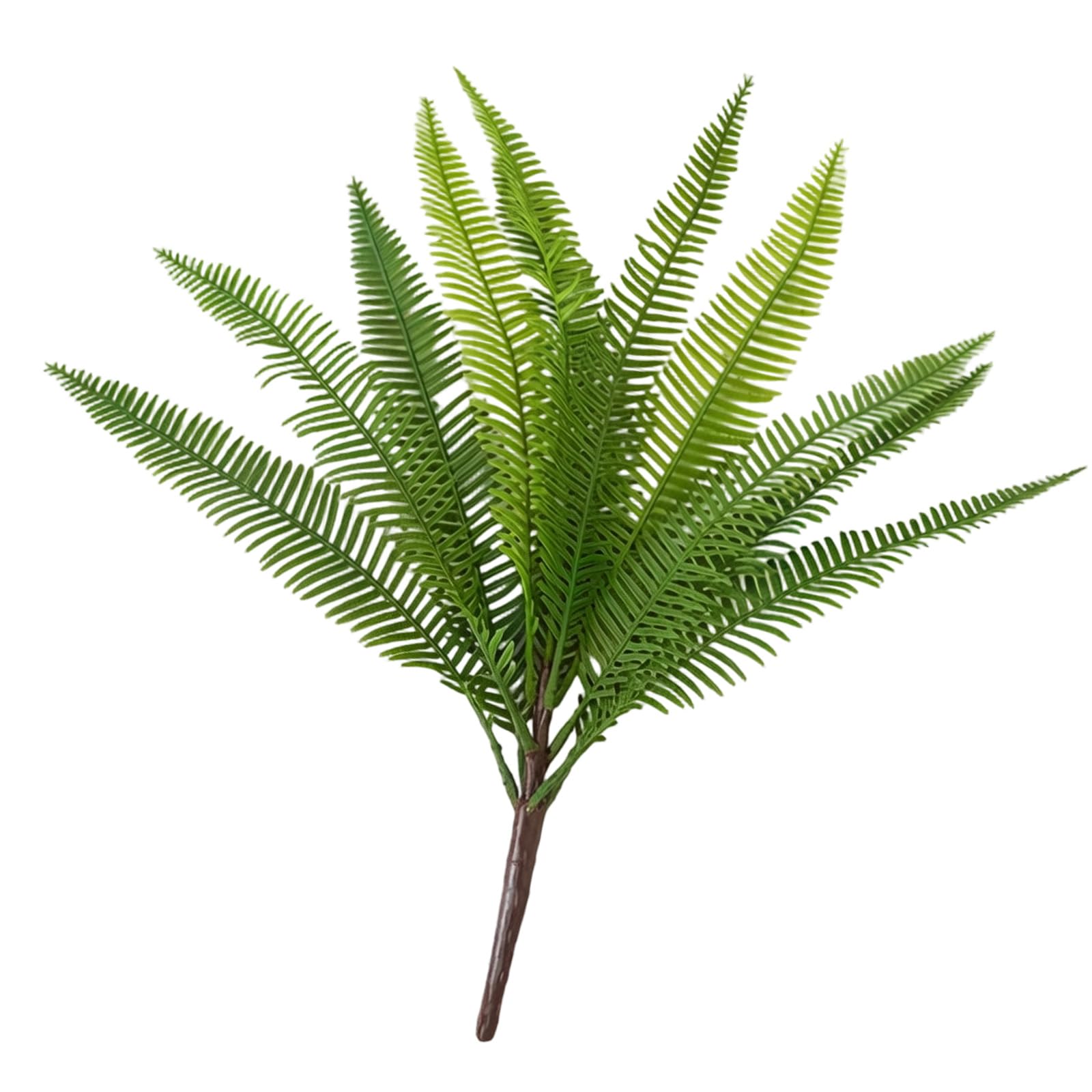 Kaeltsyn Realistic Artificial Fern Decorative Green Plant for Dining Table Bookshelf Garden Home Floral Arrangement Simulation