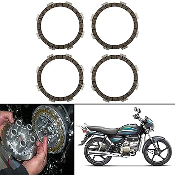 Aluminium Clutch Plates for Hero Splendor/Passion (Set of 4)