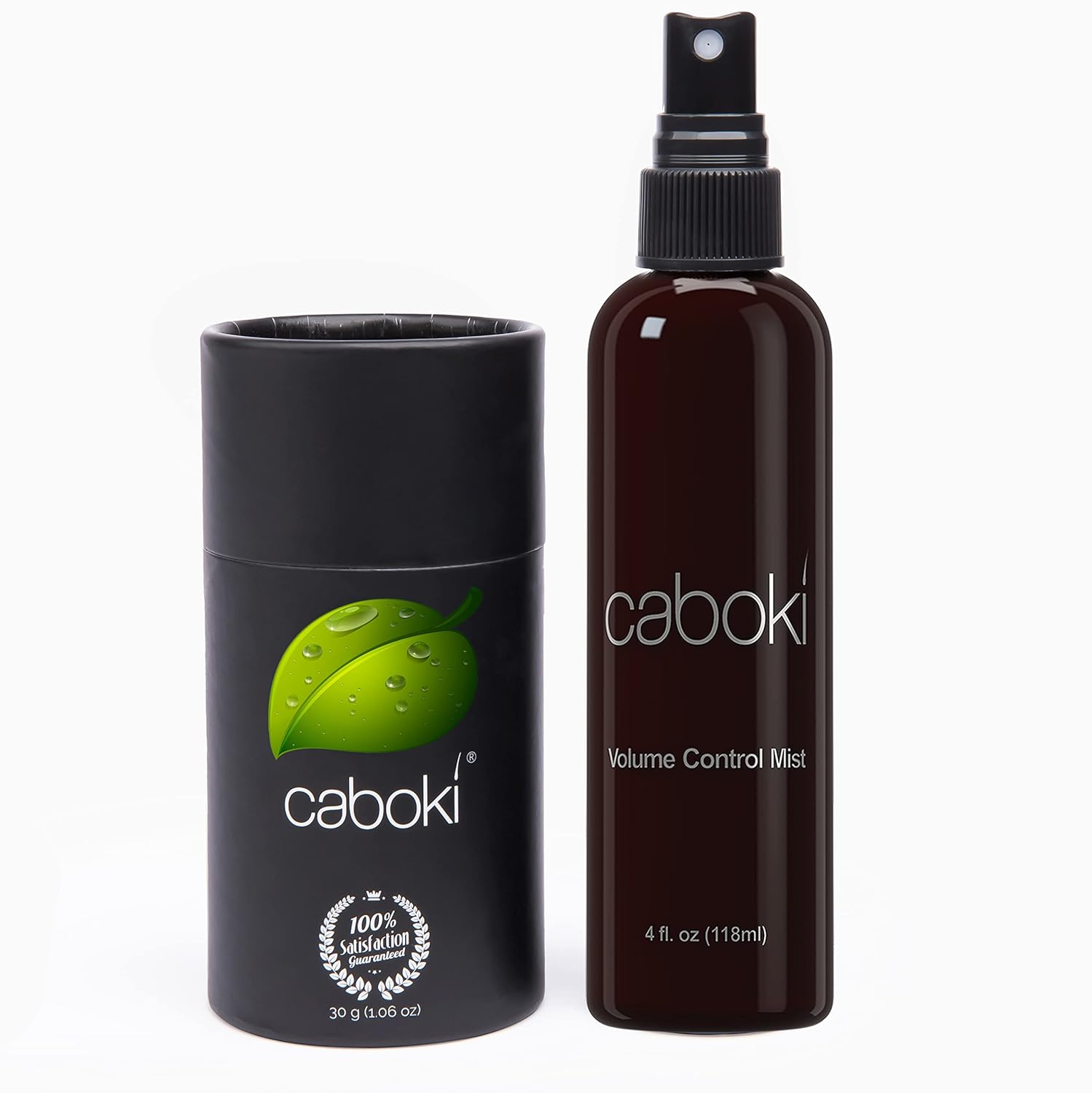 Hide Bald Spots and Bald Edges Instantly. Make Thin Hair Look 10X Fuller. Caboki Hair Fiber Starter Kit (Black)
