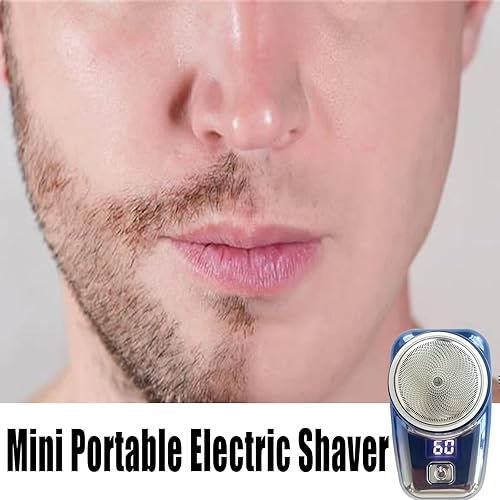 Miniatura 2 de Mini afeitadora eléctrica portátil, maquinilla de afeitar eléctrica para hombres, afeitadoras portátiles de bolsillo de mini afeitado, afeitadora