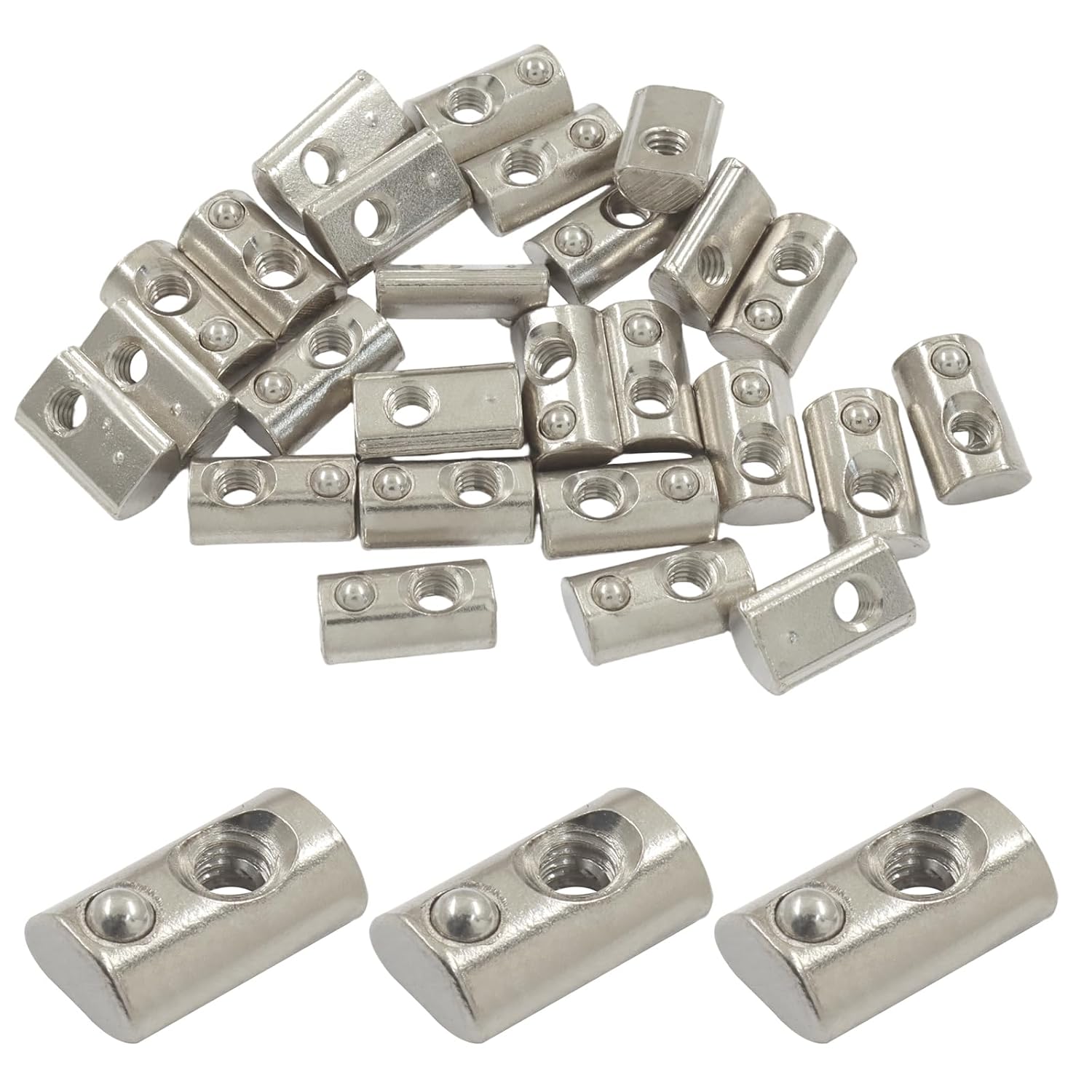 M8 T Slot Nuts, 3030 Series, 25 Pack