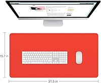 Vista 178 de Dapesuom Alfombrilla grande para mouse, alfombrilla de mouse para juegos extendida con bordes cosidos, alfombrillas de escritorio de tamaño completo