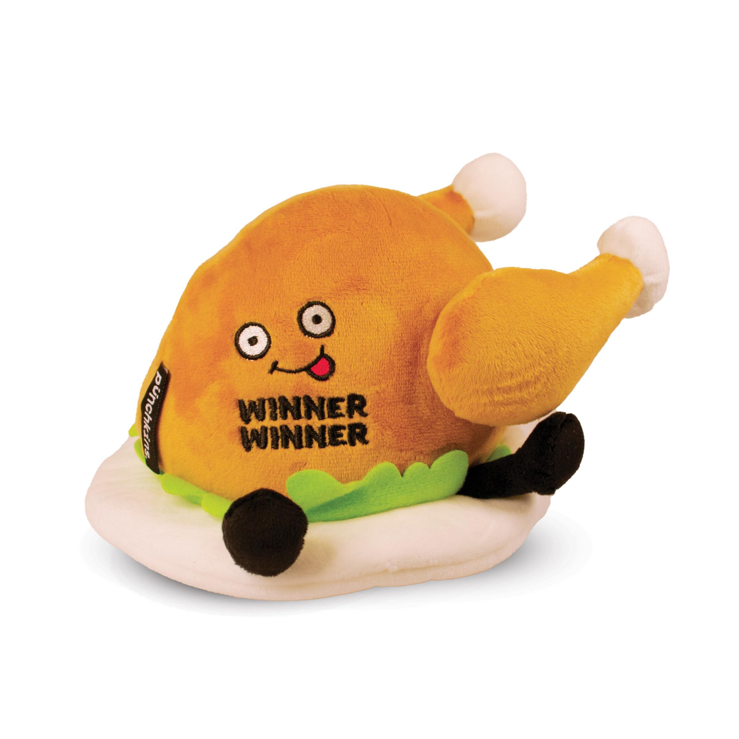 Punchkins Chicken Plushie - Winner Winner Chicken Dinner Chicken Plush Plush, Sassy & Funny Food Plush Toy for Gifting