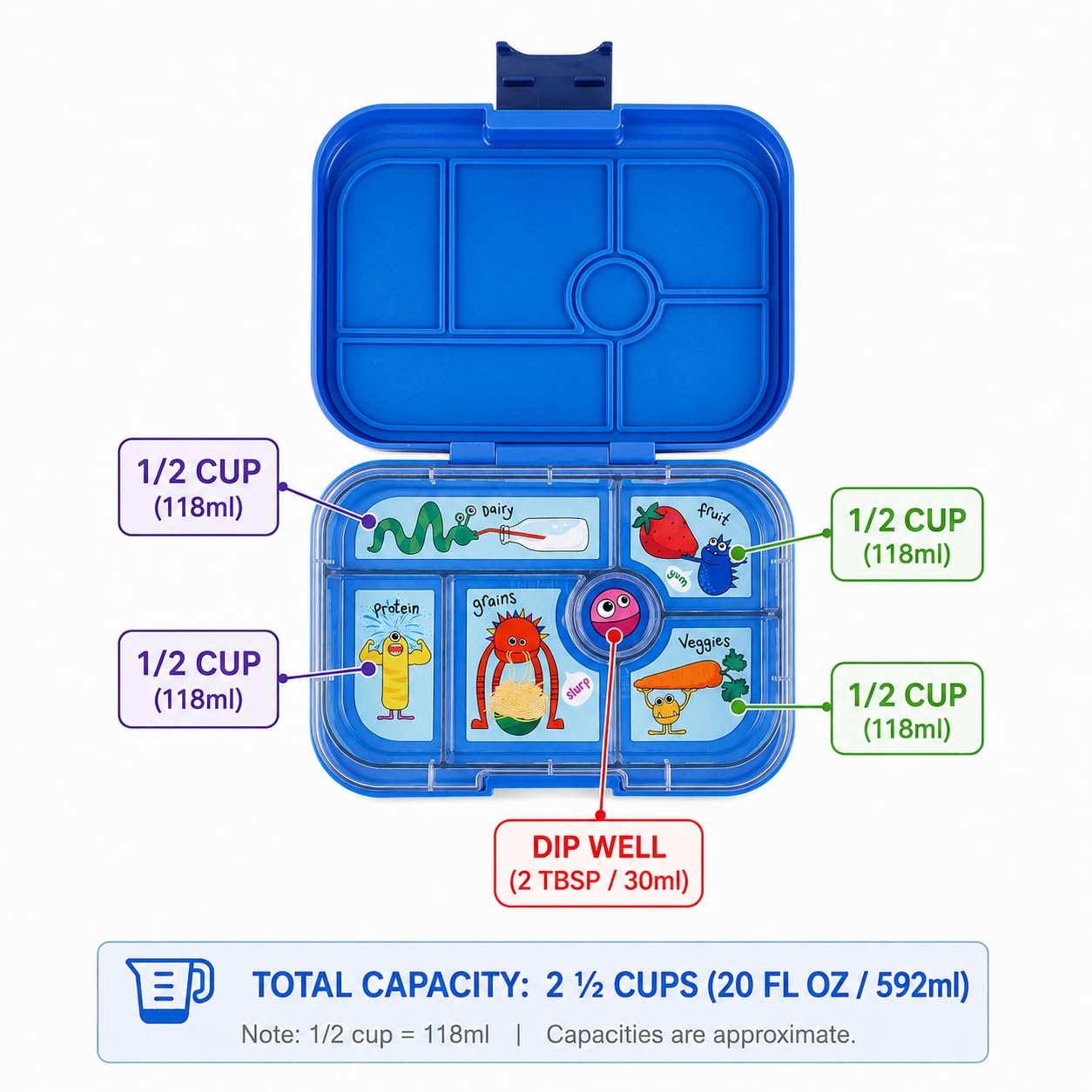 Amazon.com: Yumbox Original Leakproof Bento Lunch Box Container