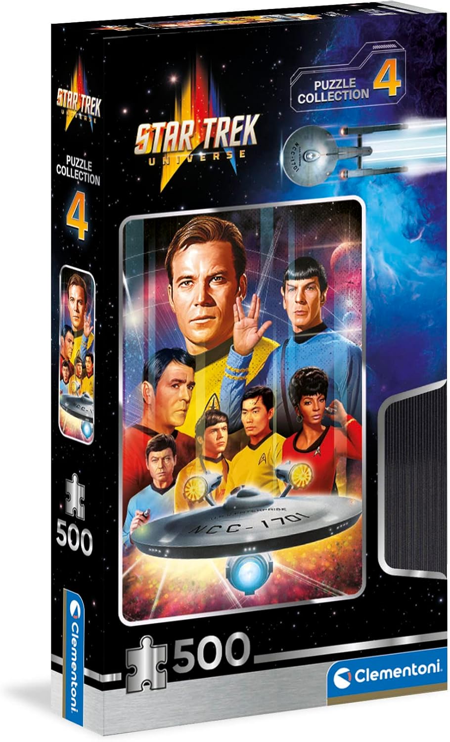 Clementoni - Star Trek - Cult Movie - Collection Puzzle of 500 Pieces - Patience and Thinking Game - Portrait Size - Net Image - 49 x 36 Cm - Ages 14+