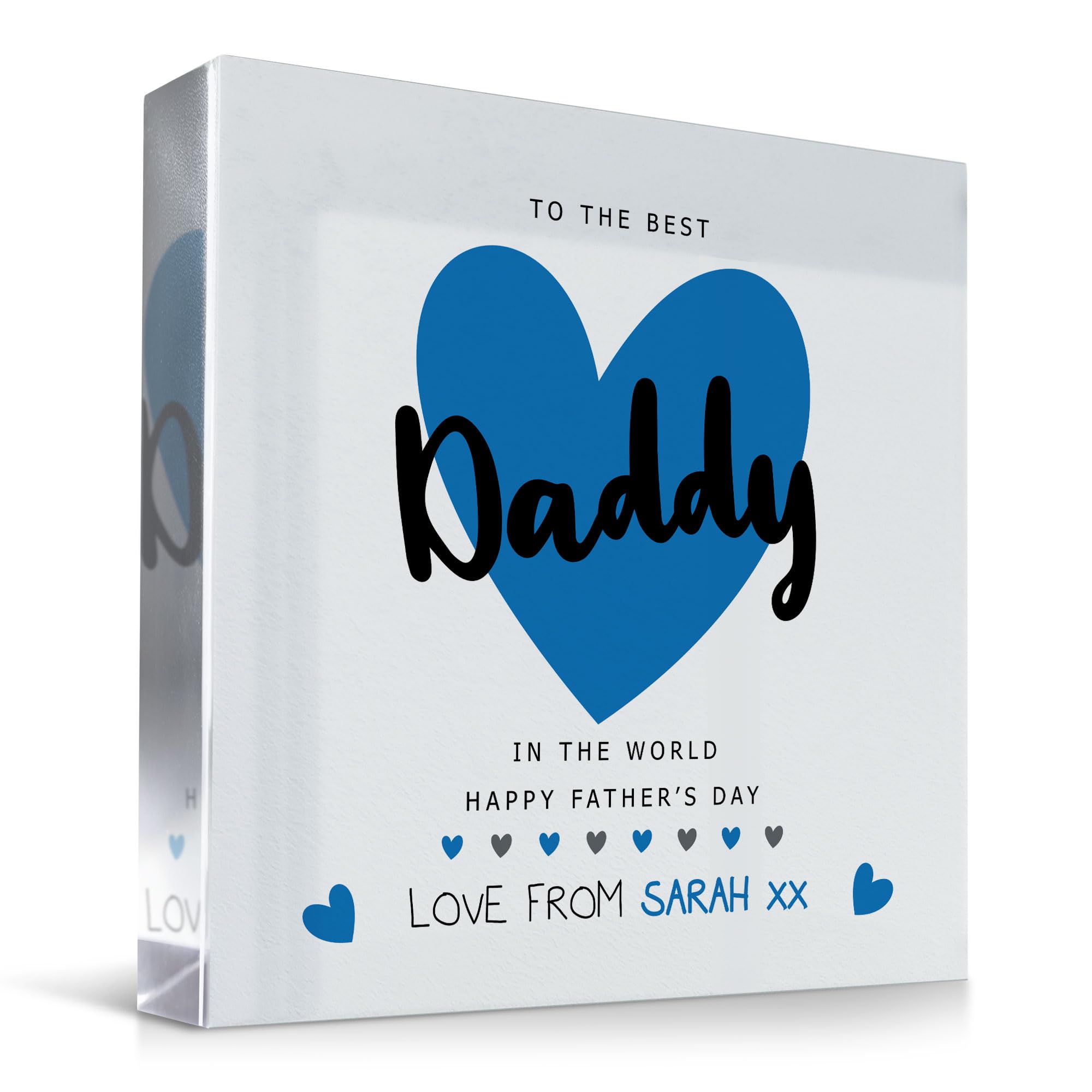 Red Ocean Gift For Best Daddy In The World For Fathers Day Personalised Fathers Day Gift From Daughter Son Thank You Gifts For Him Dad Gifts Daddy Gift Keepsake
