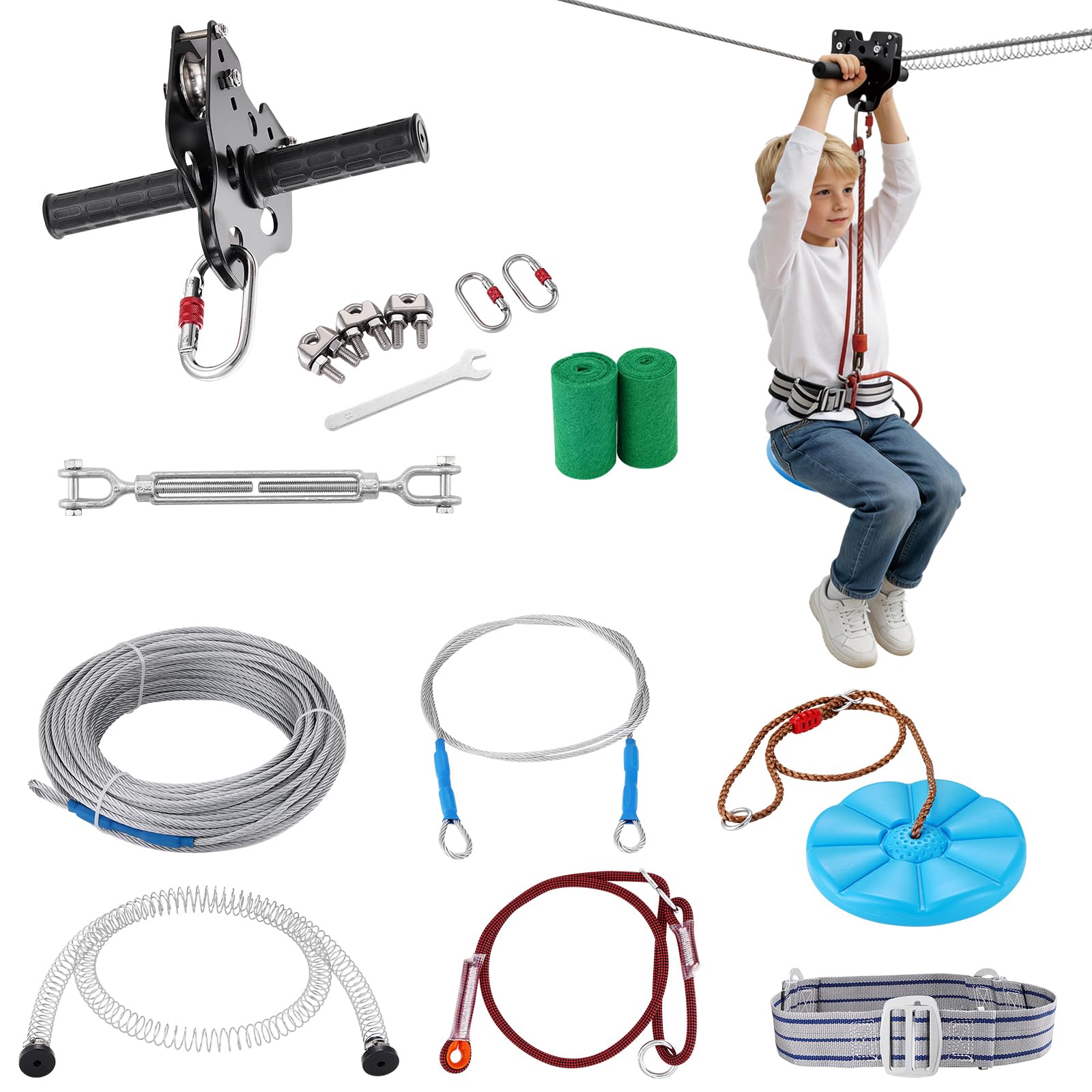 VEVOR 160' Zip Line Kit