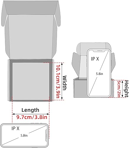 Miniatura 2 de Paquete de 50 cajas de envío pequeñas de cartón, cajas de cartón corrugado, cajas de regalo para pequeñas empresas (4 x 4 x 2 pulgadas, color rosa