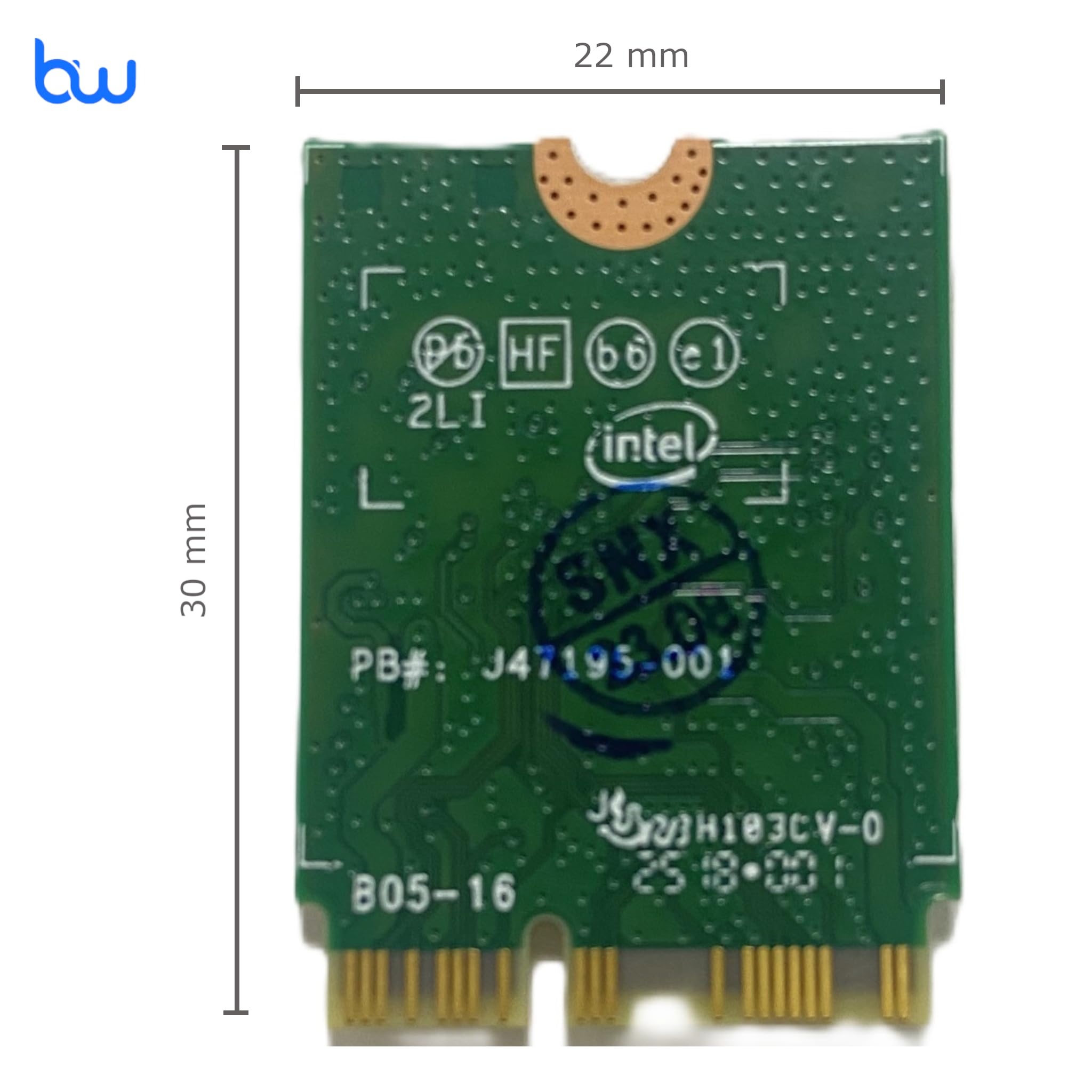 Intel AC 9560NGW WiFi Bluetooth 5.0 Card - M.2 NGFF 01AX768