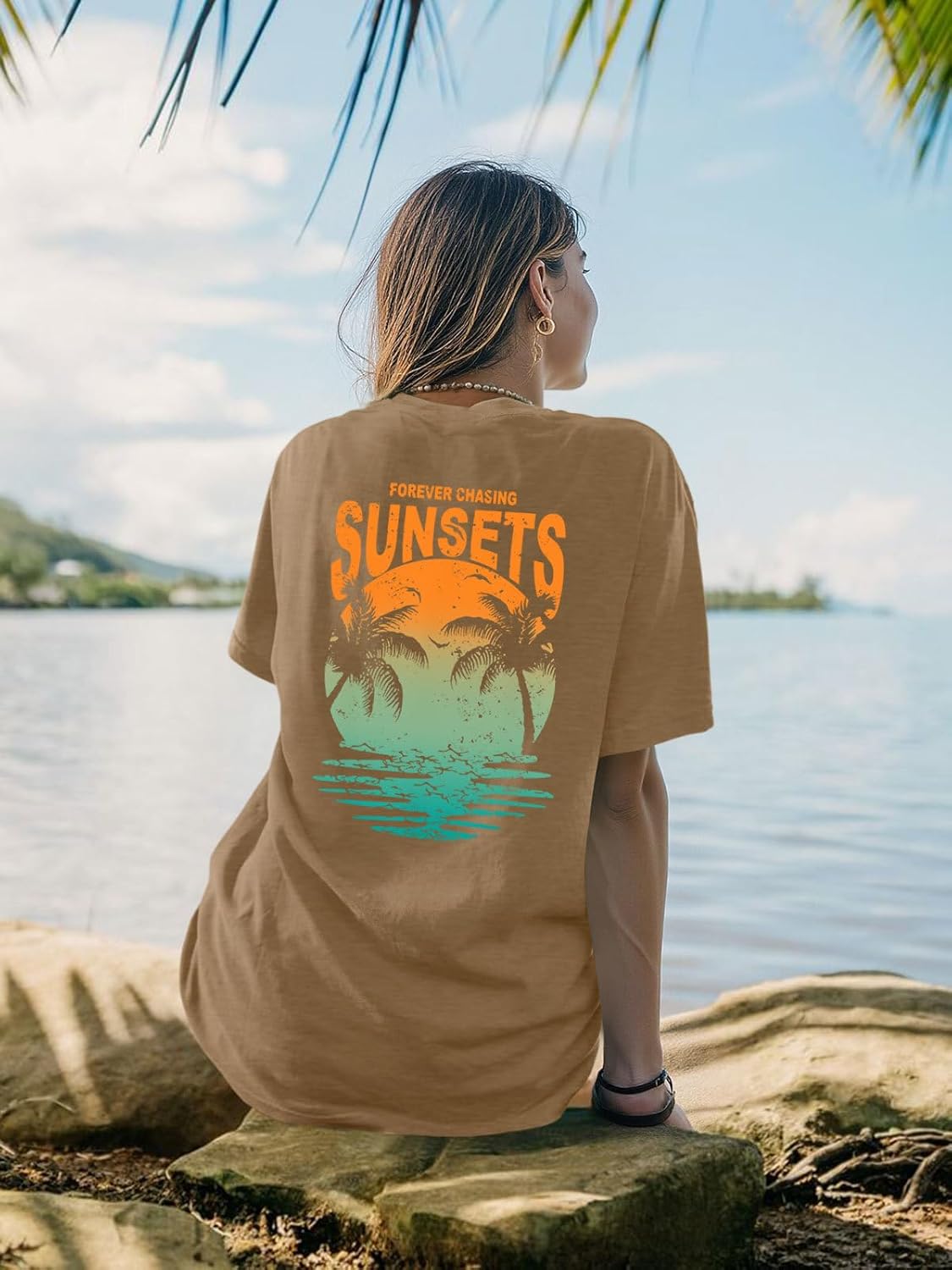 Beach Shirts for Women Hawaiian Beach Party Tops Casual Summer Tropical Graphic Outfits - Image 2