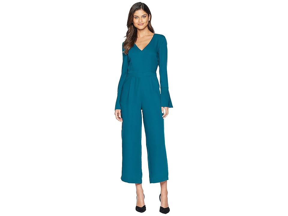 

J.O.A. Bell Sleeve Jumpsuit (Jade) Women's Jumpsuit & Rompers One Piece