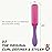 Denman Curly Hair Brush D3 (African Violet) 7 Row Styling Brush for Detangling, Separating, Shaping and Defining Curls - For Women and Men