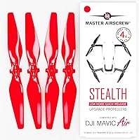 Vista 4 de Hélices sigilosas Master Airscrew para DJI Mavic Air - Negro, 4 piezas