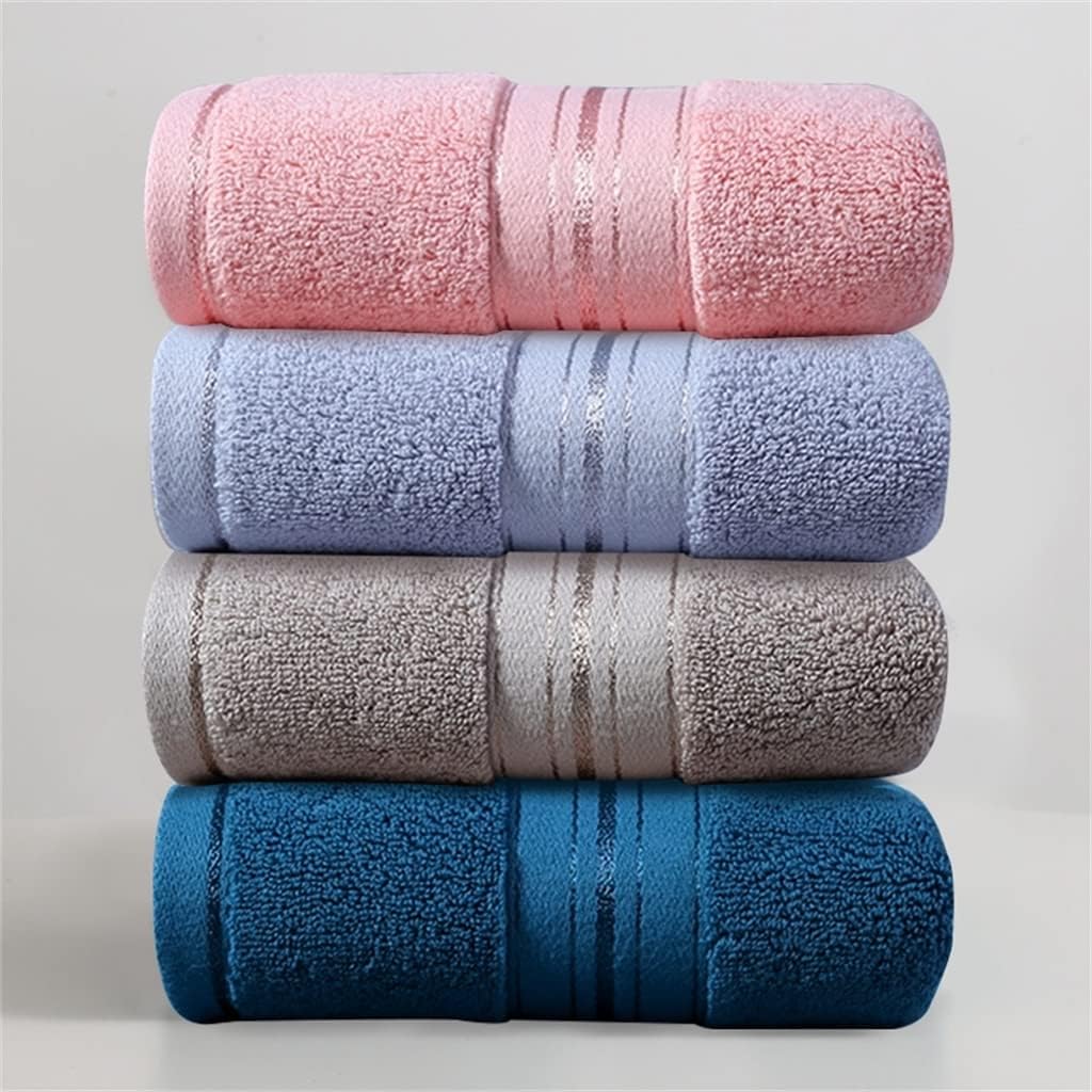 Towel Cotton wash face Household Water Absorption Soft Hotel Wipe Hair Men and Women Couples Adult Thick 4 Sets(B 4PS)