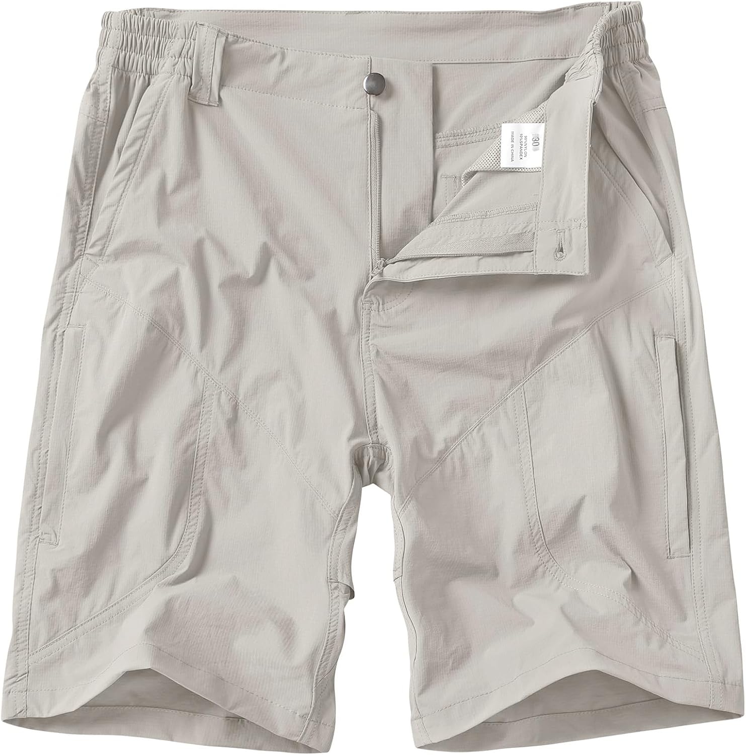 linlon Men's Hiking Cargo Shorts Quick Dry Lightweight Travel Shorts with Pockets for Fishing Camping