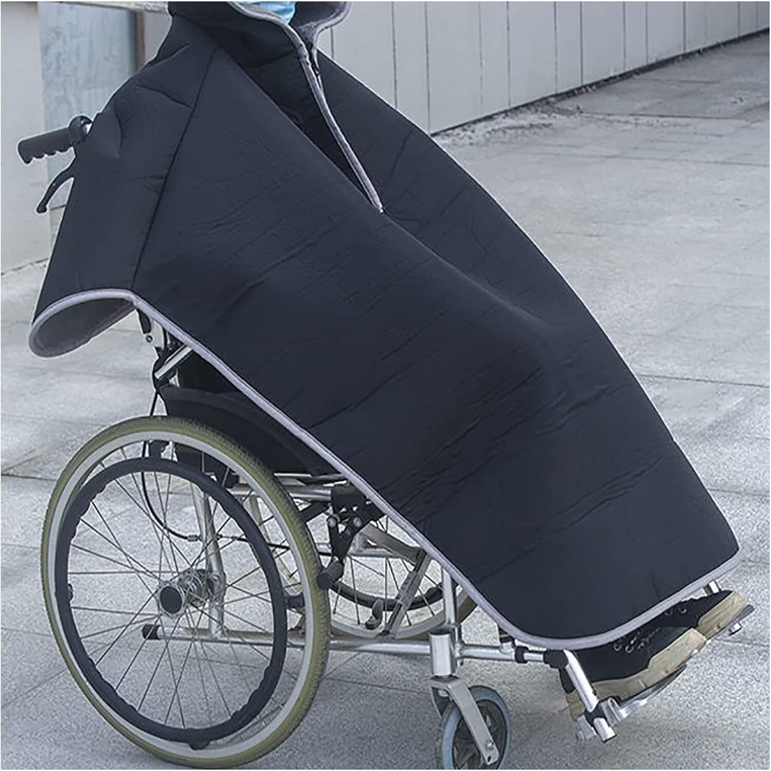 Wheelchair Blanket Winter Warm Cover Wheelchair Cloak Windproof Wheelchair Cape Poncho with Hood, Fleece-Lined Travel Thermal Blanket for Cold Weather Whole Body 22.12.8