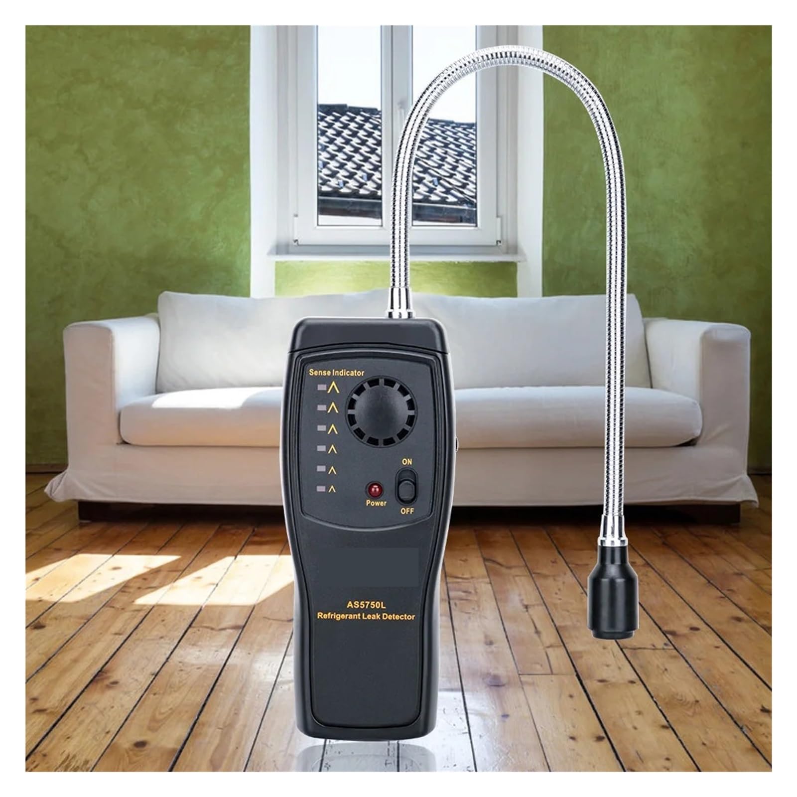 Kältemittel-Gasanalysator, Gaslecktester, Halogen-Freon-Leckdetektor, Luftqualitäts-Konditionierungsmonitor, FCKW, HFCKW, HFCKW, R22, R134A Einfach Zu Bedienen(AS5750L)