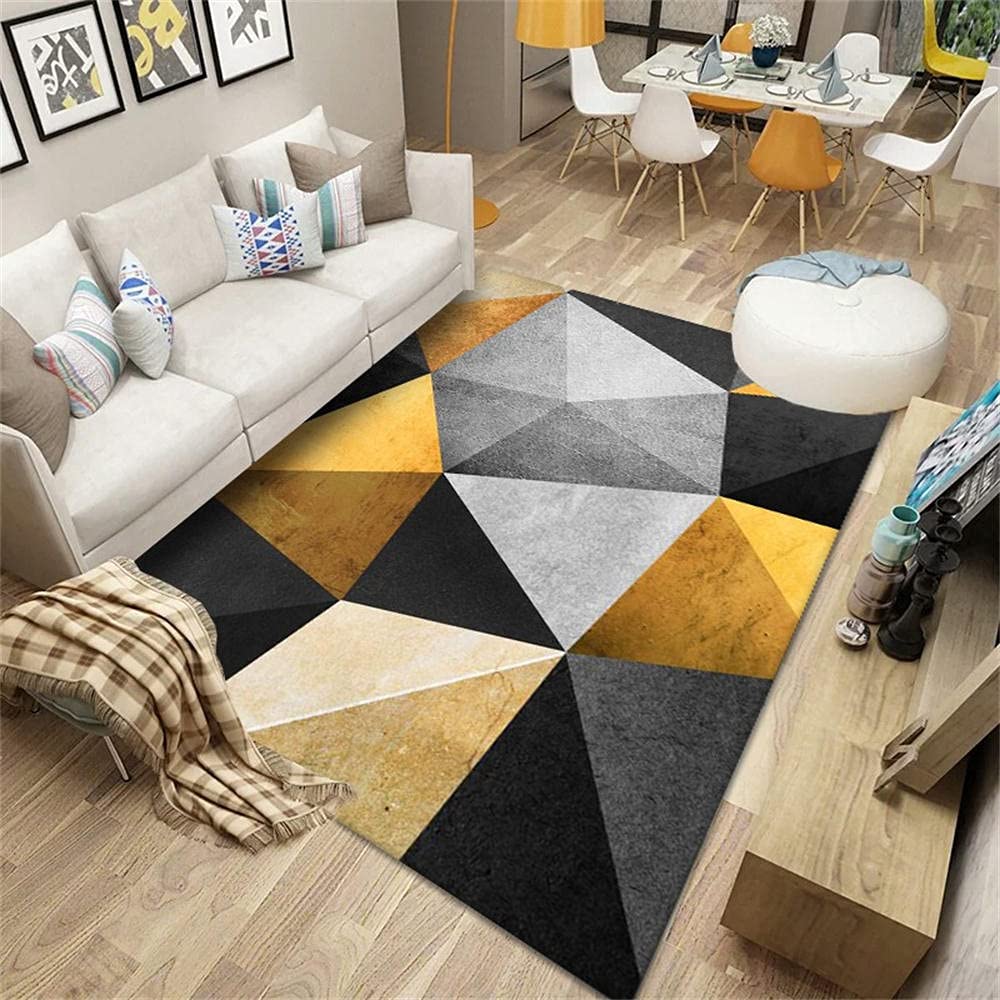 Tapis de salon géométrique pour protéger le sol de la chambre de bébé