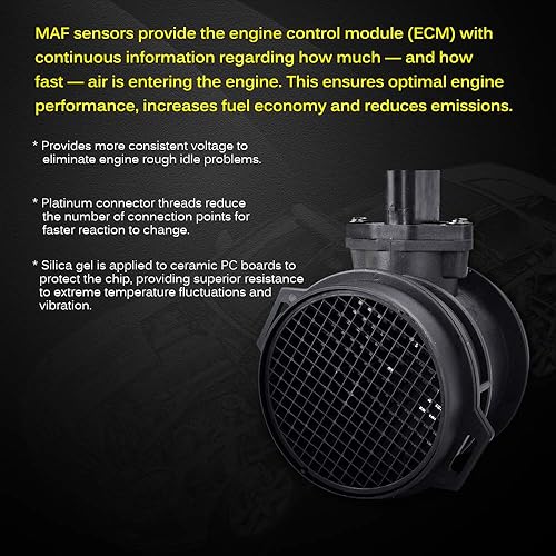 Miniatura 8 de FAERSI Sensor de flujo de aire masivo 0280217515 Reemplazo para Mercedes C240 C280C320E320CLK320, 1998-2000 C280 2.8L, 2004-2005 C320 3.2L,