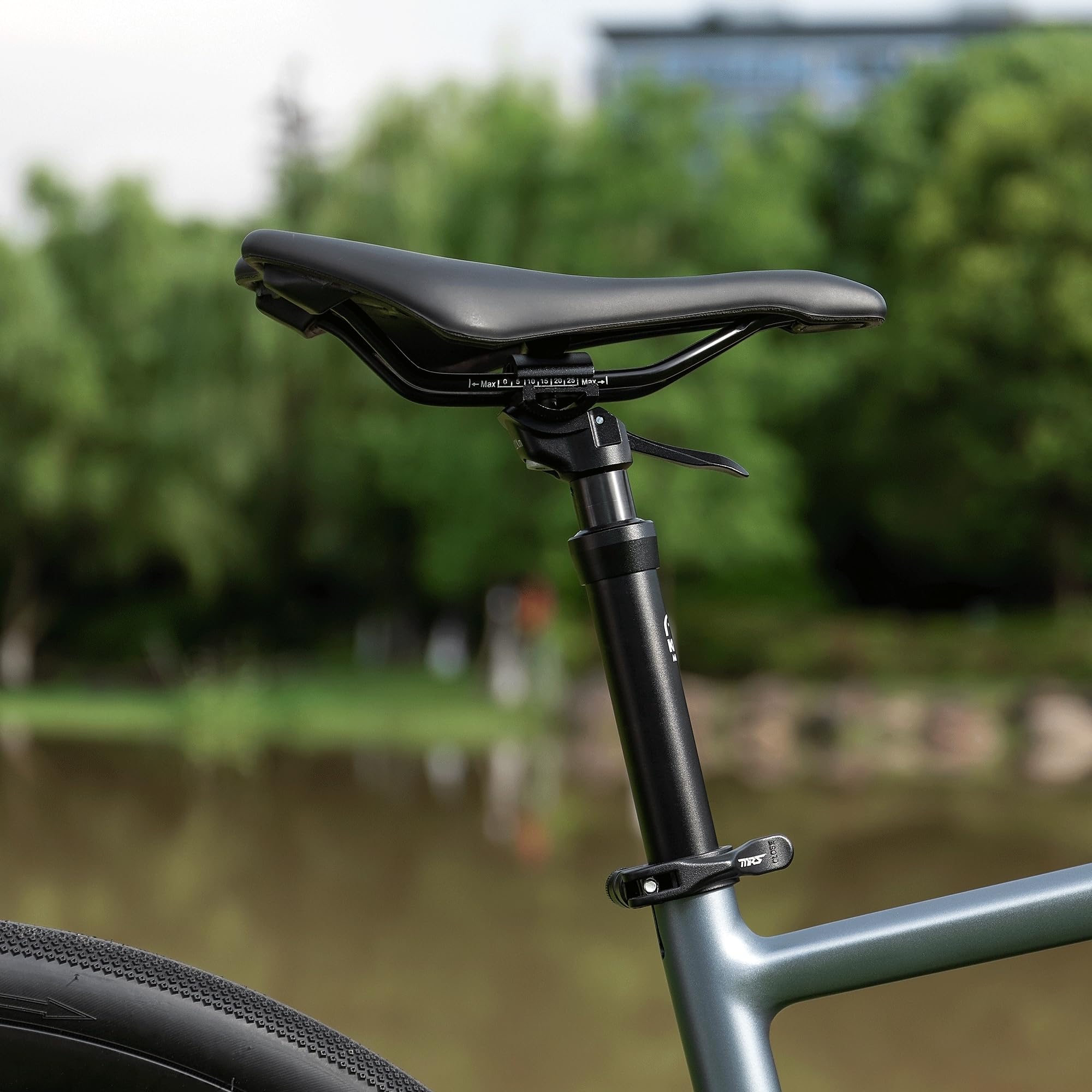 Dropper Post 27,2/30,4/30,9/31,6 mm x 445 mm Länge, 125 mm, leichte Sattelstütze aus Aluminiumlegierung, für Mountainbike, Rennrad, BMX, E-Bike