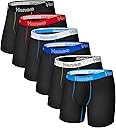 Hanes Men's Underwear, Stretch Cotton Boxer Briefs for Men, Moisture-wicking, Multi-Pack