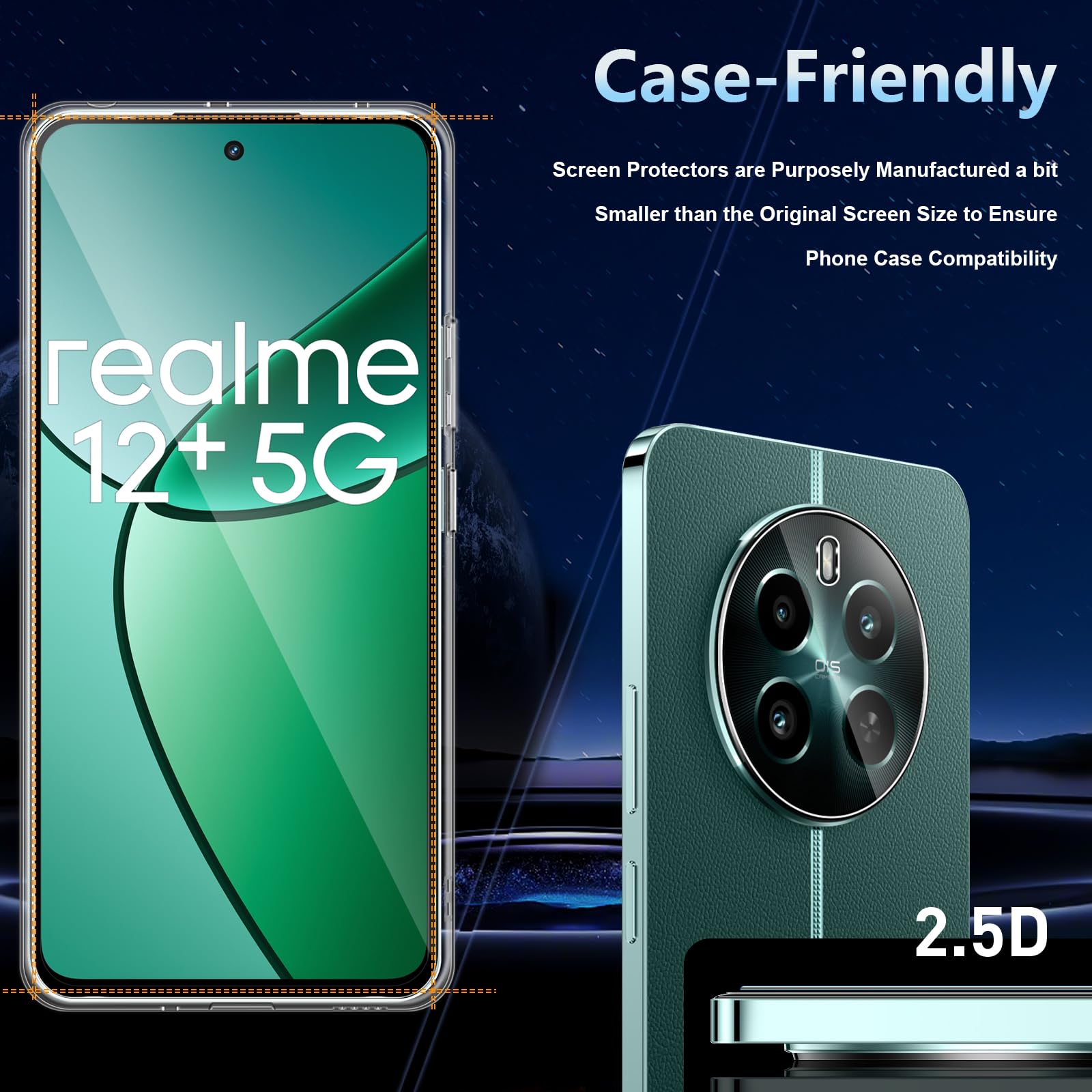 3 IN 1 Realme 12 Realme 12 5G Ceramic Tempered Glass For Realme 12 Plus 5G Realme 11 4G 5G Camera Lens Glass Screen Protector And Back Film - View #9