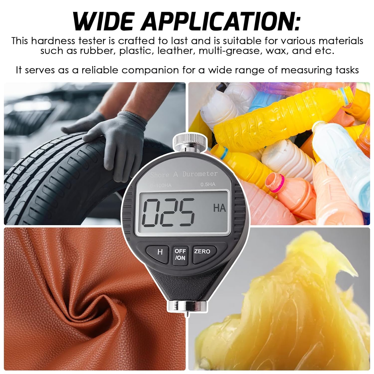 Durometro Digitale Telituny 100HD - Misuratore Di Durezza Per Gomma, Cera E Cuoio - Foto 4