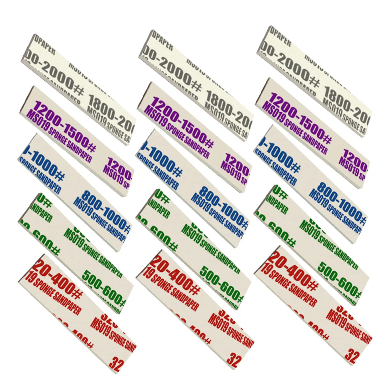 Cabilock Spugnette Abrasive Modello 50 Pezzi per Resin e Legno, Carta Abrasiva a Spugna Grana Variabile 320-2000 per Fai-da-te Modellismo Confortevole e Versatile