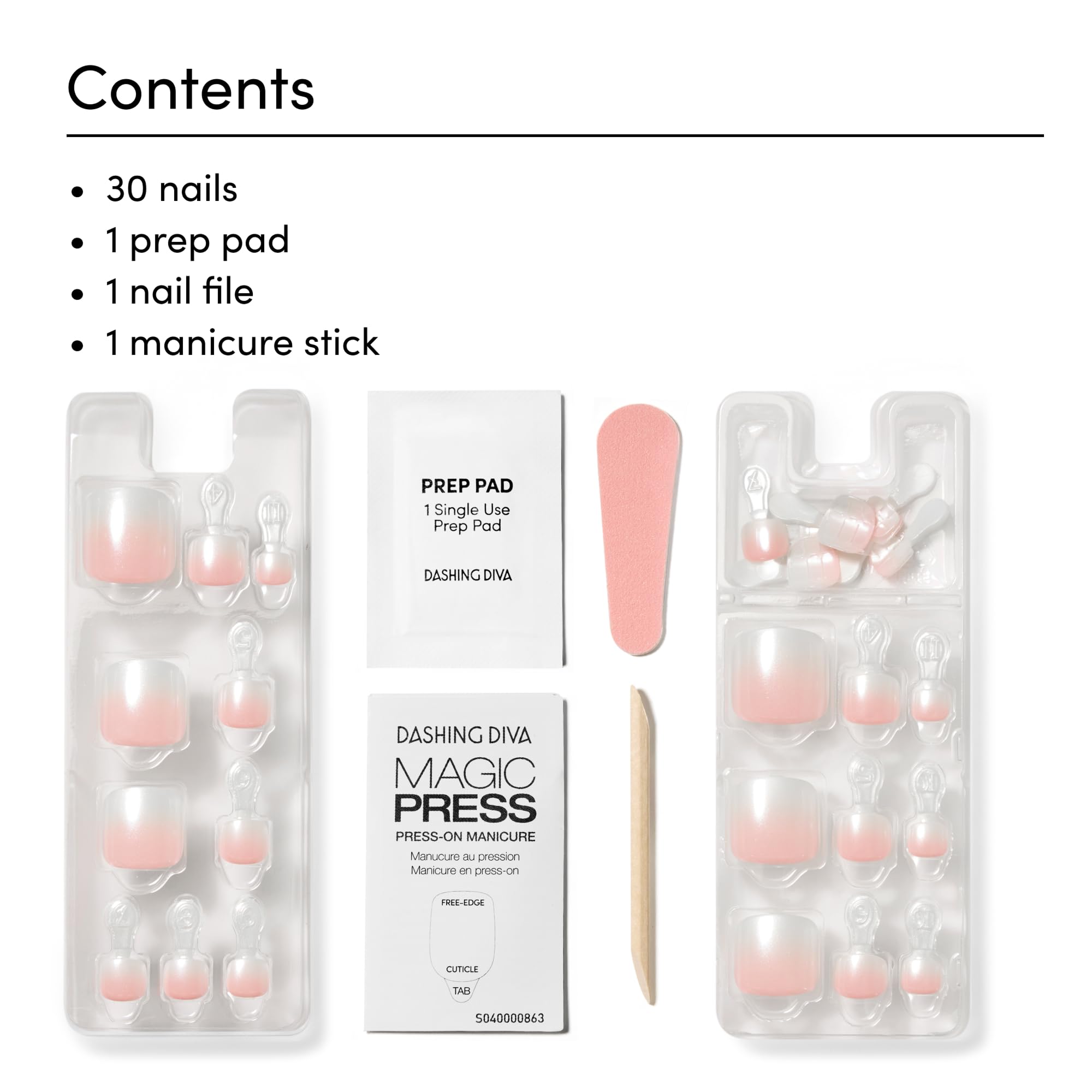 Amazon.com: Dashing Diva Magic Press Pedicure Set - Cupids Bow