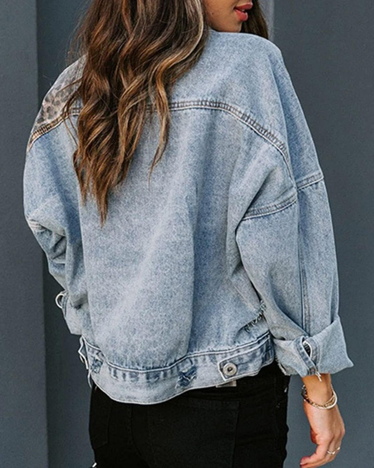 sandbank Women's Cute Slim Fit Lightweight Jean Denim Cotton Jacket Coat Outwear