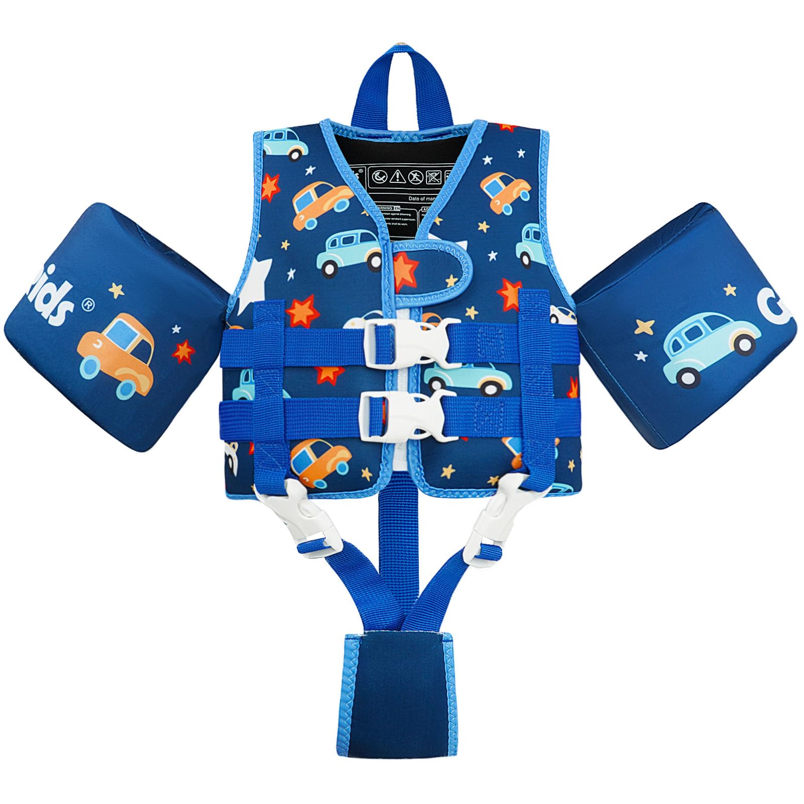 – Gogokids Kids Swim Vest Float Armbands, Toddler Jacket-style Swimming Buoyancy Flotation with Adjustable Straps Children Float Jacket for Boys Girls (2-6 Years/15-30 KG)