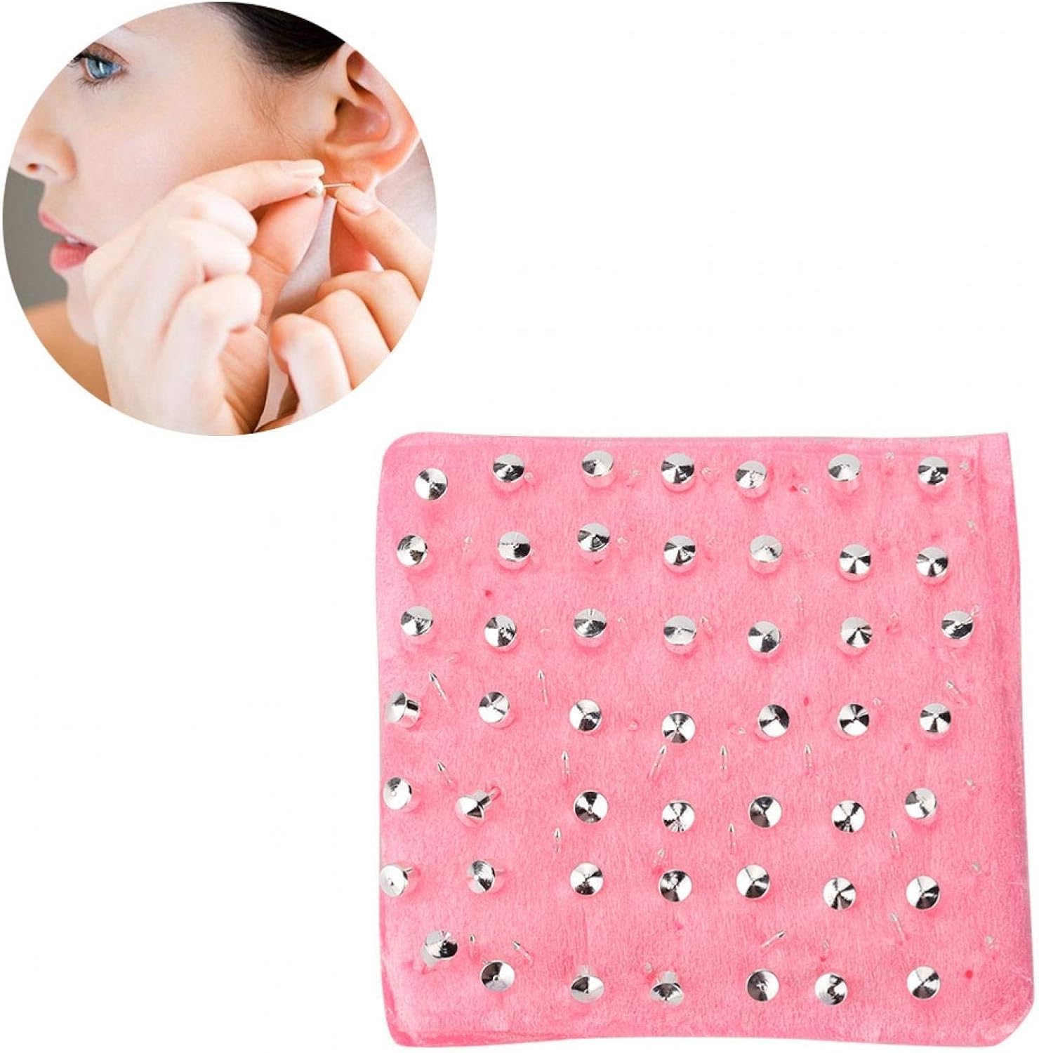 ZJchao Piercing Tools, 98pcs Metal Ear Stud Ear Cap Earnuts Piercing Tool Earrings Jewelry Accessories Set Ear Body Pierce Ears Studs Body Nose Hole Guns Accessories and Beginners