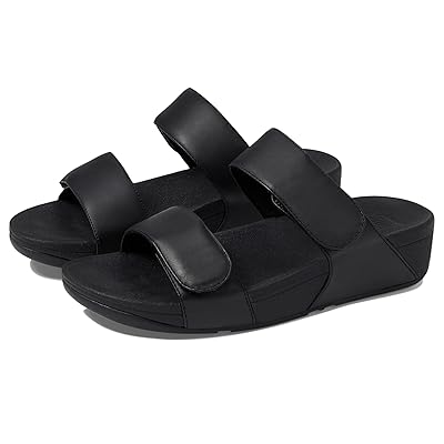 FitFlop Lulu Adjustable Leather Slides Women