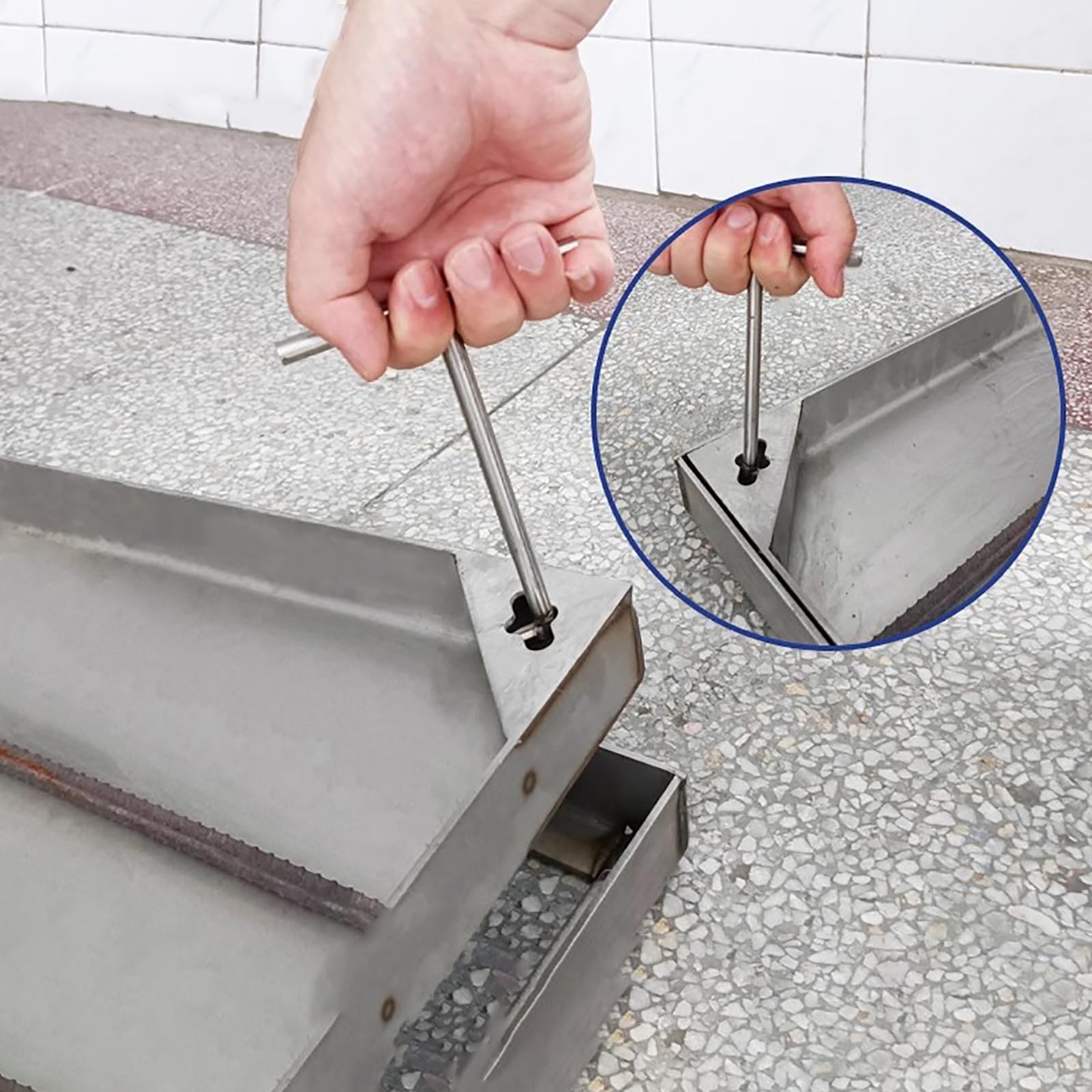 Fcxwevr Universalmanhole Hook & Keydrain Cover Lifter Tool For Easy Access Ideal For Sewer Li & Drain Cleaning Tial Maintenance Equint