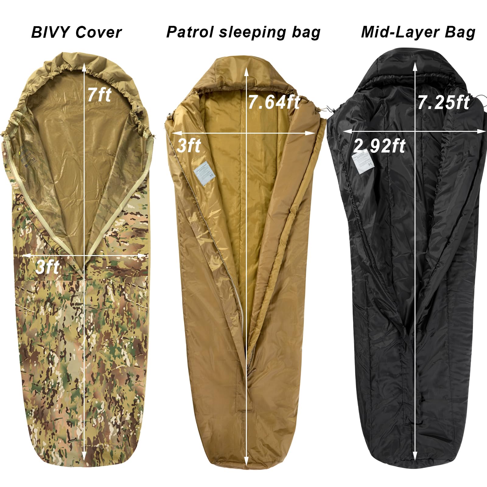 Amazon.co.jp: MT Modular Sleep System - 4 Piece Tactical Sleeping