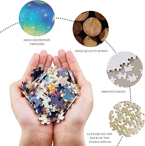 Miniatura 4 de WOODBESTS Rompecabezas de 1000 piezas para adultos, rompecabezas de colibrí, rompecabezas desafiantes para adultos y adolescentes, juego familiar,