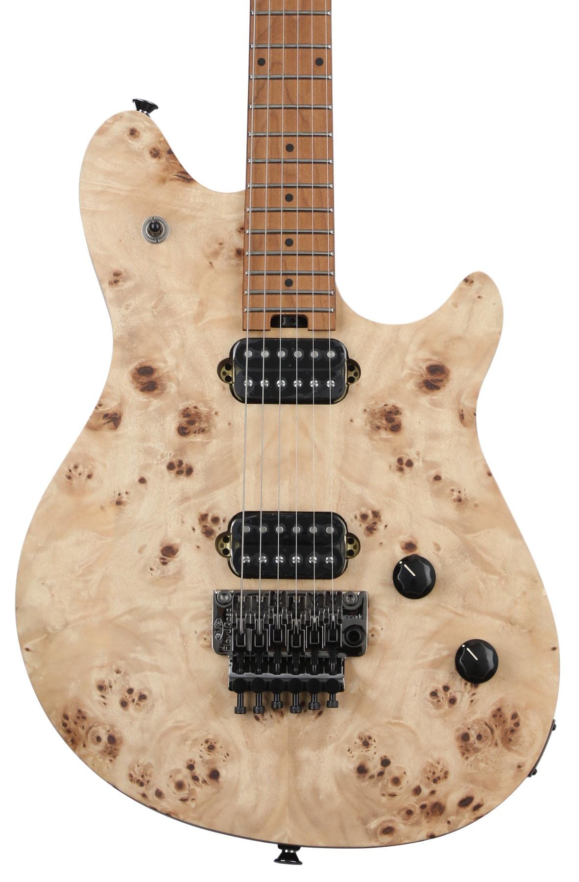 Amazon | EVH/Wolfgang WG Standard Exotic Poplar Burl Baked Maple
