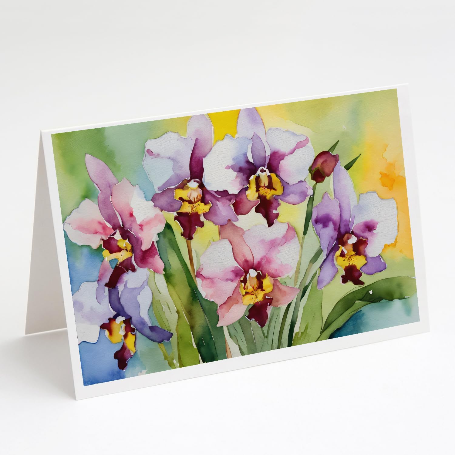 Caroline's Treasures DAC1611GCA7P Sunflowers in Watercolor Greeting Cards and Envelopes Pack of 8 Blank Cards with Envelopes Whimsical A7 Size 5x7 Blank Greeting Cards