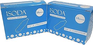20pc 8g CO2 Replacement Cartridges-20 Pack C02, Gray